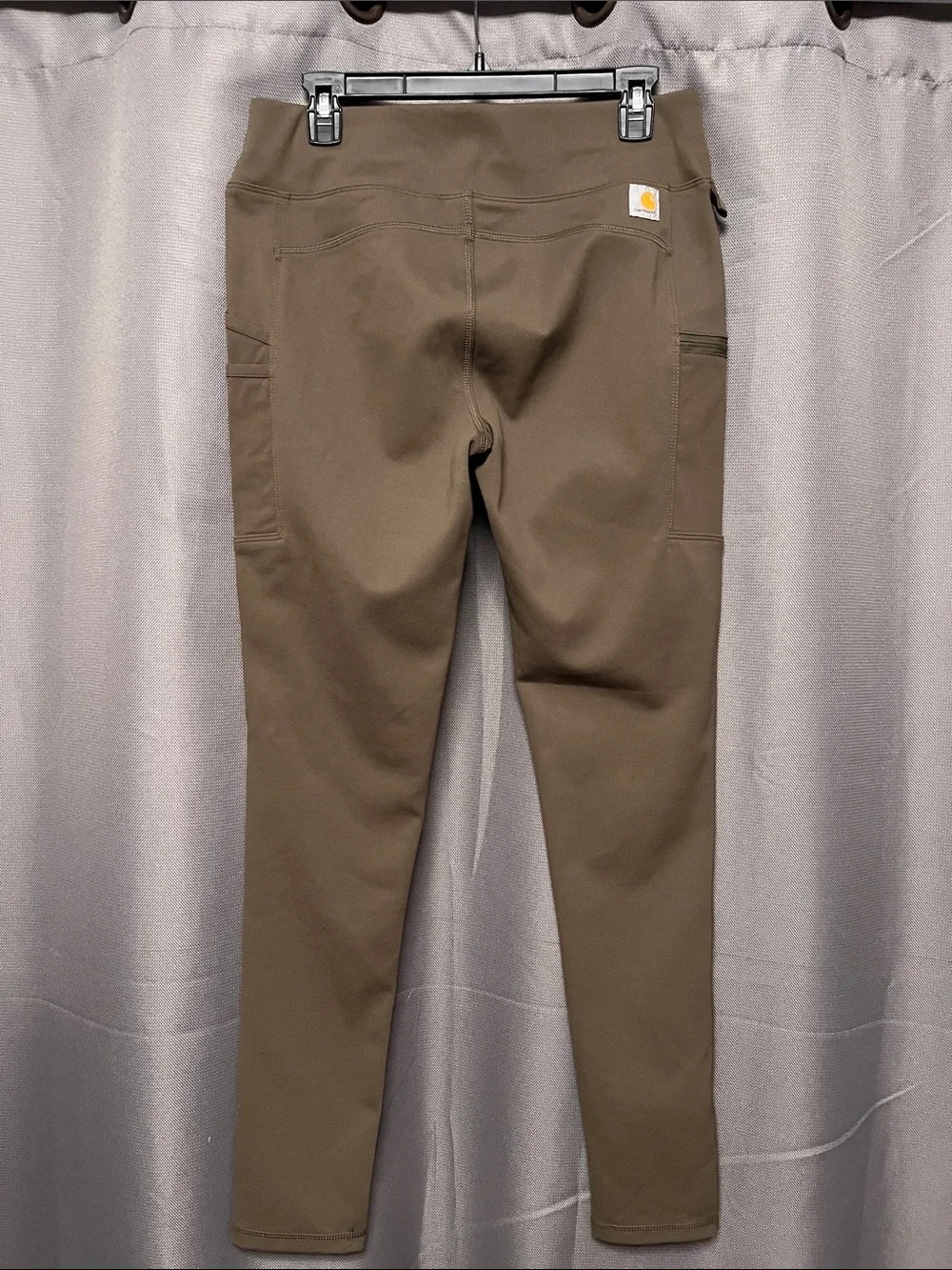 Carhartt Olive Brown Leggings with Utility Pockets - Picture 2 of 8